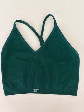 Set Active Ribbed Sports Bra